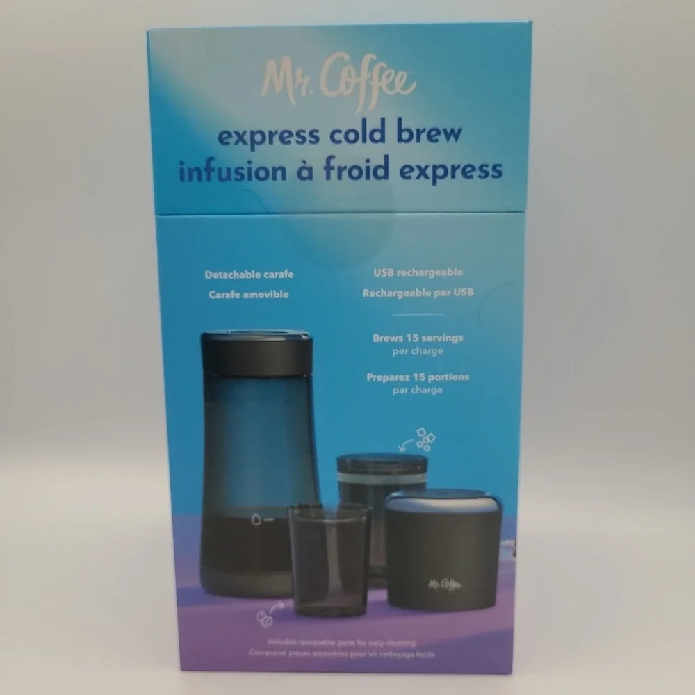 Mr. Coffee 13 oz 10 Minute Express Cold Brew Maker | Black |‎ New/Sealed